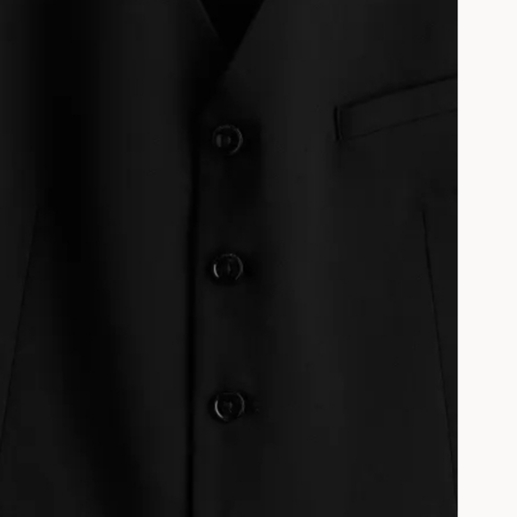 H&M Slim Fit Suit Vest Size 38 in Black - Picture 5 of 15